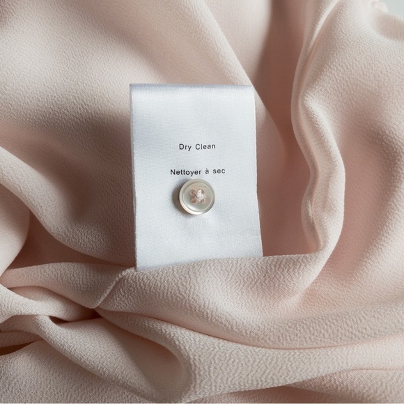 Aritzia Babaton Blush Pink Ruffle Sleeve Tie Waist Knee Length Dress Size XS - Picture 12 of 15